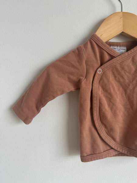 Jax and Lenon Umber Kimono Shirt • 0-6 months