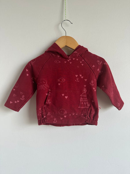 Souris Mini Red Heart Aquatic Hoodie • 9-12 months
