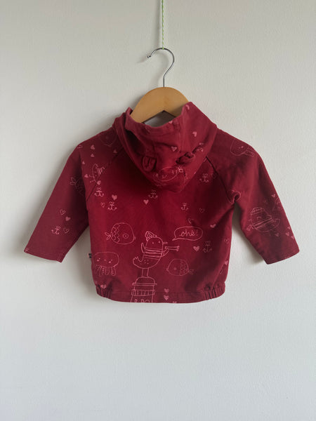 Souris Mini Red Heart Aquatic Hoodie • 9-12 months