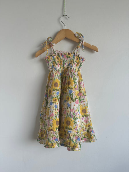 Angel Dear Smocked Floral Dress • 3 years