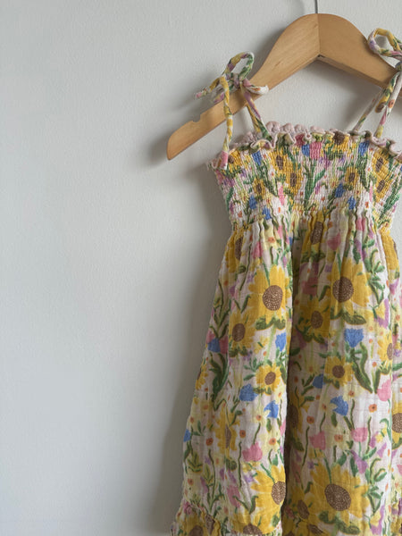 Angel Dear Smocked Floral Dress • 3 years