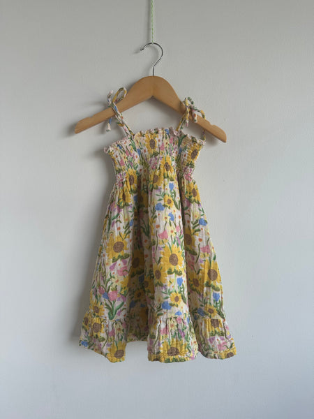 Angel Dear Smocked Floral Dress • 3 years