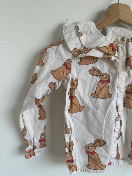 Mini Rodini Bunny Colared Button up • 5-6 years