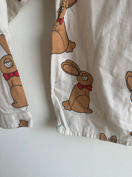 Mini Rodini Bunny Colared Button up • 5-6 years