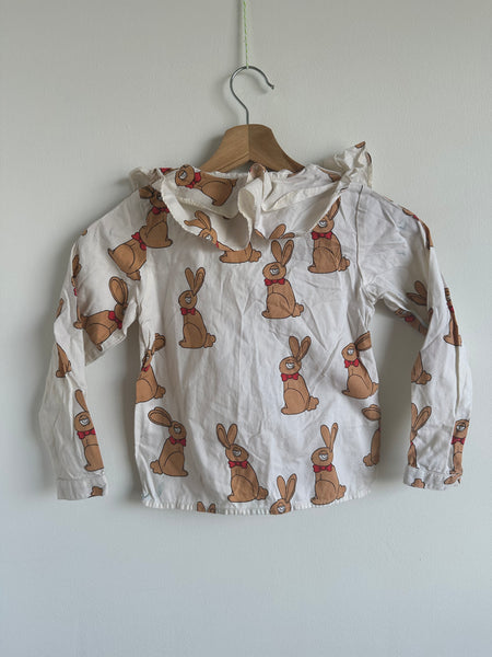 Mini Rodini Bunny Colared Button up • 5-6 years