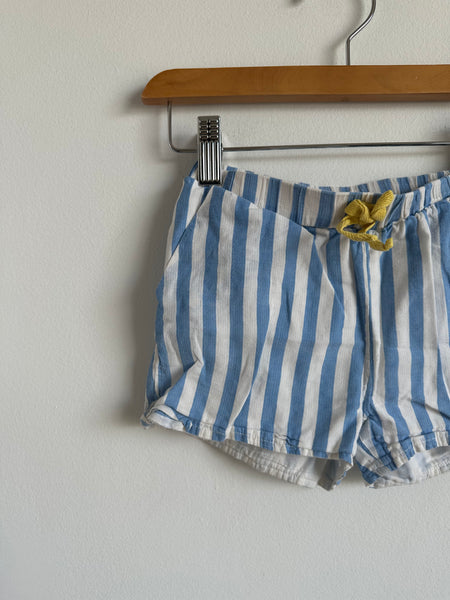 Boden Blue Stripe Cotton Shorts • 6 years
