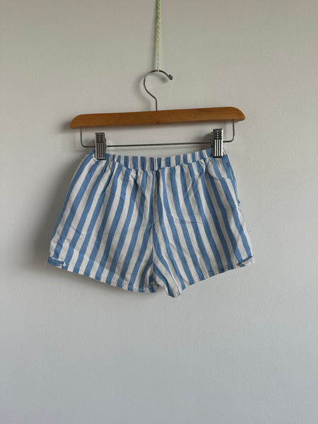 Boden Blue Stripe Cotton Shorts • 6 years