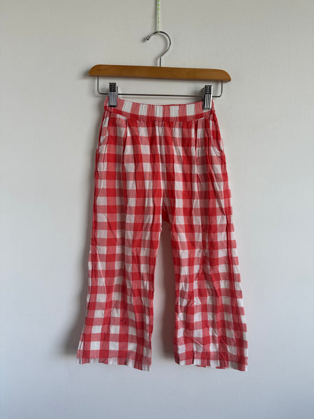 The Campamento Red Checkered Pants • 5-6 years