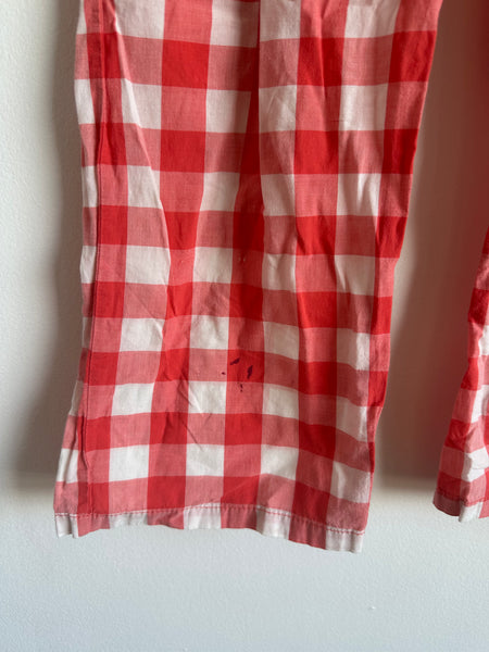 The Campamento Red Checkered Pants • 5-6 years