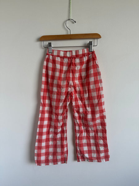The Campamento Red Checkered Pants • 5-6 years