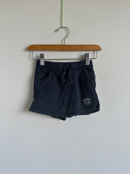 Zara Navy "Big Olita Feel Free" Shorts • 12-18 months