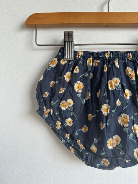 Petits Vilains Navy Daisy Floral Bloomer • 18-24 months