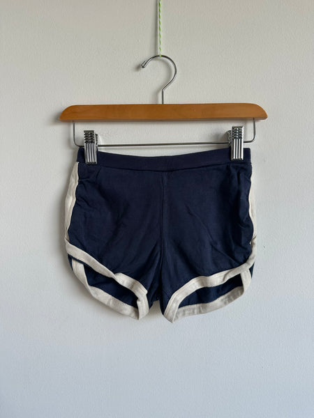Petits Vilains Navy and White Trim Shorts • 6-7 years