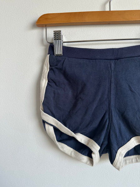 Petits Vilains Navy and White Trim Shorts • 6-7 years