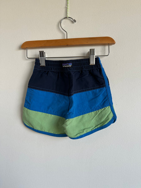 Patagonia Blue and Green Board Shorts • 3 years
