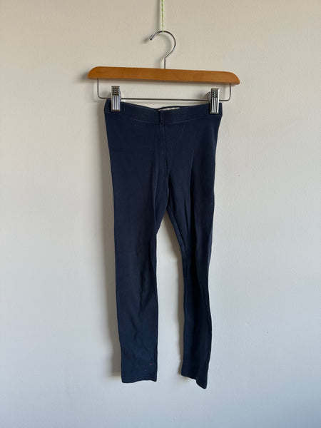 Petits Vilains Navy Leggings • 4-5 years