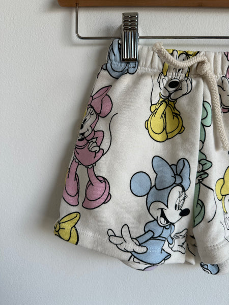 Zara Mini Mouse Terry Shorts • 2-3 years