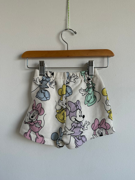 Zara Mini Mouse Terry Shorts • 2-3 years