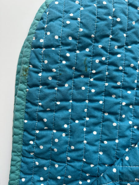 Reversible Fruit and Dots Crib Quilt