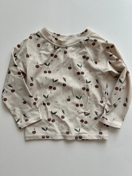 Rylee and Cru Cherry Ruffle Bottom Rashguard set • 18-24 months