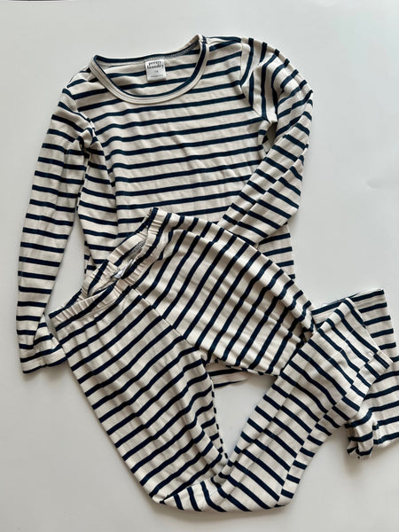 Pretty Laundry Navy Stripe PJ set • 7-8 years