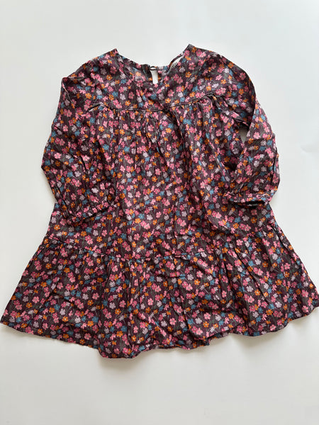 Petits Vilains Maroon Purple Dress and Bloomers • 18-24 months
