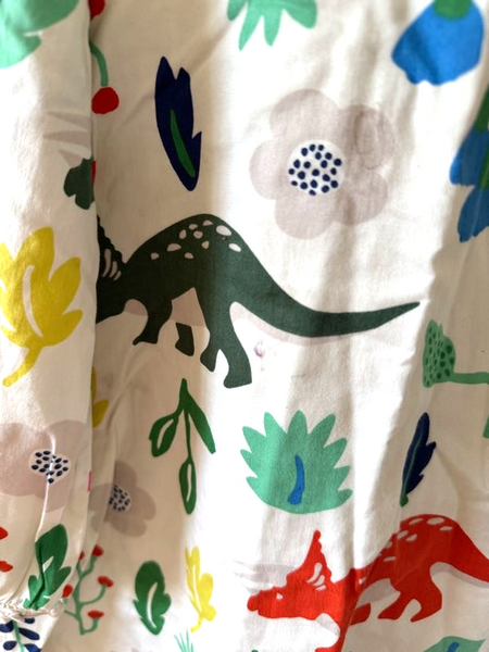 Mini Boden Long sleeve Dino Dress • 6-7 years