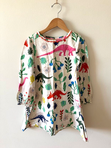 Mini Boden Long sleeve Dino Dress • 6-7 years