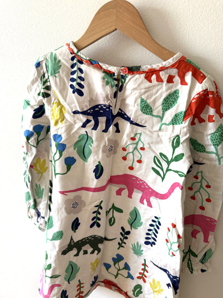 Mini Boden Long sleeve Dino Dress • 6-7 years