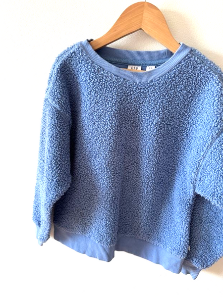 Gap Blue Teddy Pullover • 6-7 years