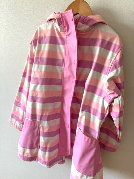 Drench Striped Rain Jacket • 5-6 years