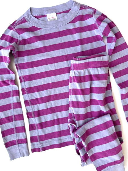 Hanna Andersson Striped Pajama Set • 6-7 years