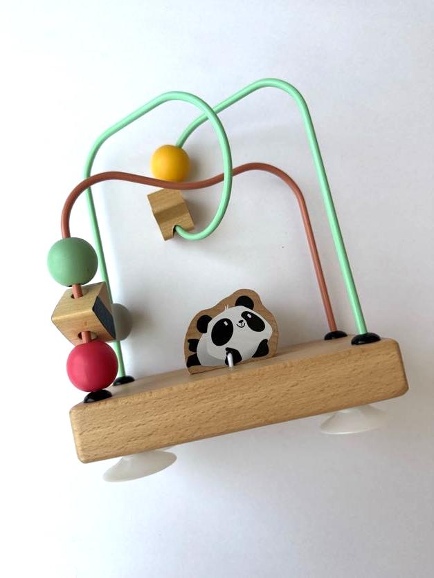 Wooden Panda Bead Maze