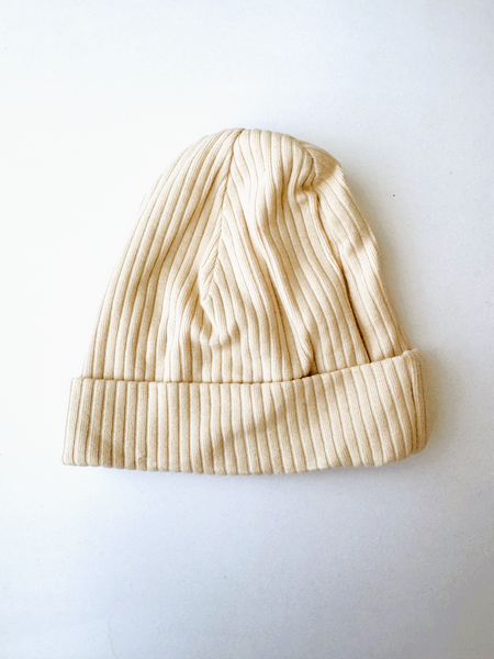 Fellow Human Ribbed Beanie • 3-6 months