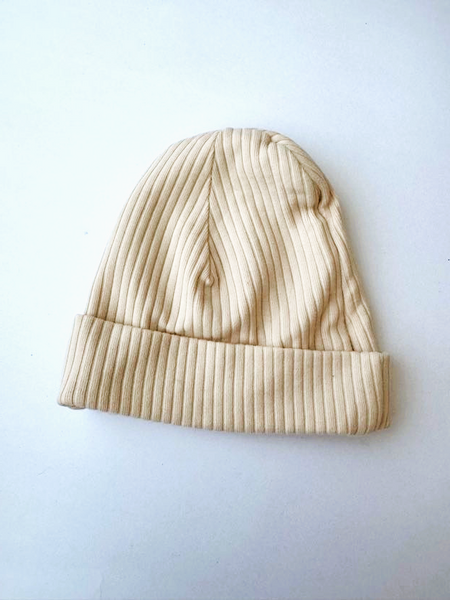 Fellow Human Ribbed Beanie • 3-6 months