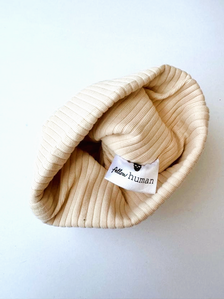 Fellow Human Ribbed Beanie • 3-6 months