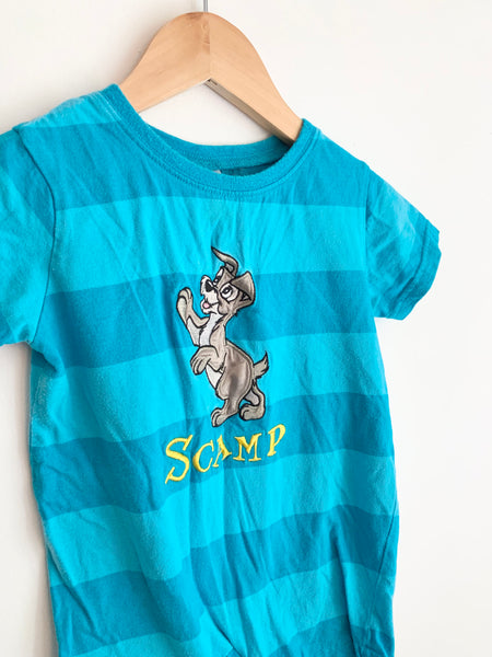 Disney Lady and The Tramp Short Sleeve Romper • 1-2 years