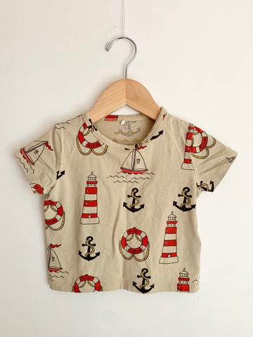 Mini Rodini Sailor Print T-Shirt • 1-2 years