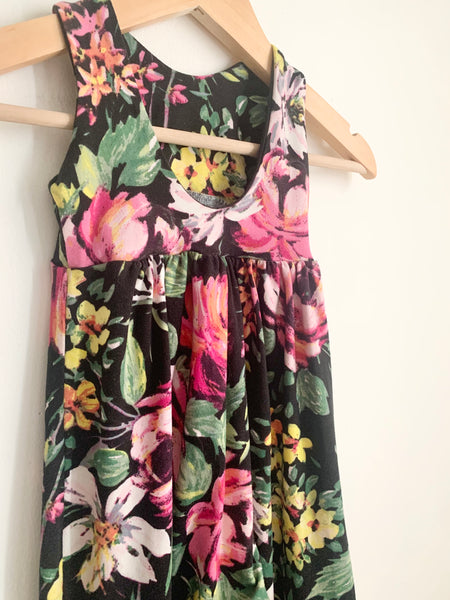 Bella's Babes Black Floral Romper  • 1-2 years