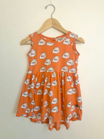 Anarkid Orange Donut Dress • 4-5 years