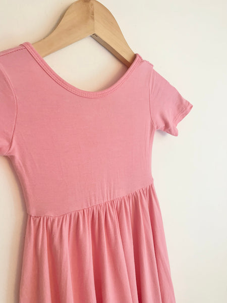 Kyte Pink Short Sleeve Bamboo Dress PLAY CONDITION • 18 months - 3 years