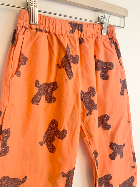 NEW Bobo Choses Orange Big Cat Pants • 4-6 years