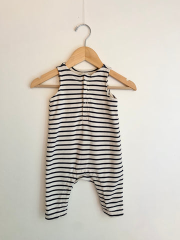 Old Navy Striped Tank Romper • 3-6 months