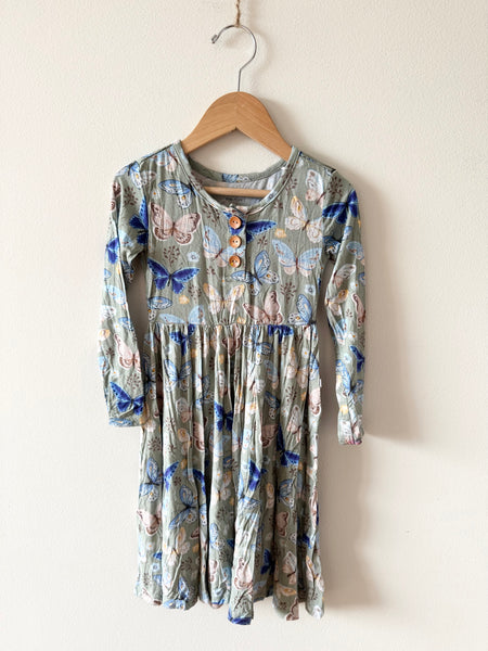 Posh Peanut Butterfly Bamboo Dress • 4-5 years