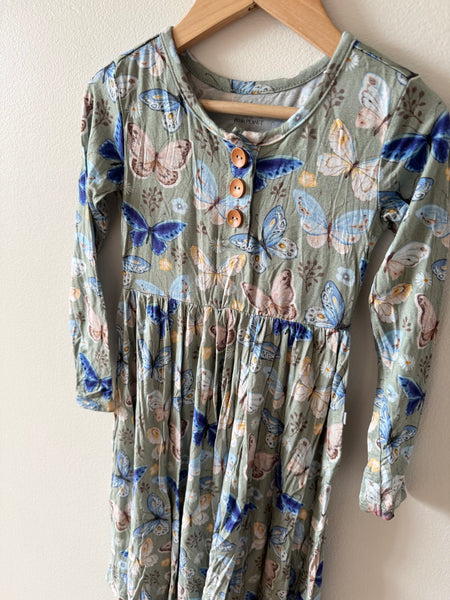Posh Peanut Butterfly Bamboo Dress • 4-5 years