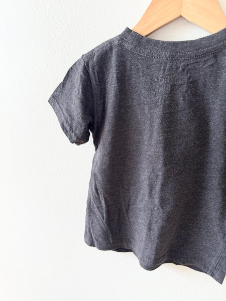 Whistle and Flute Popcorn Dark Grey T-Shirt • 3-4 years