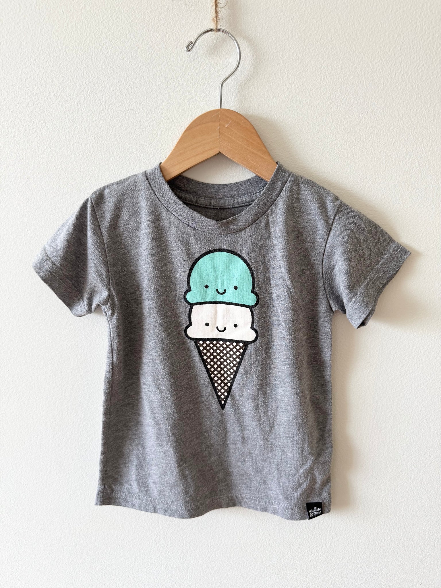 Whistle and Flute Ice Cream T-Shirt • 3-4 years