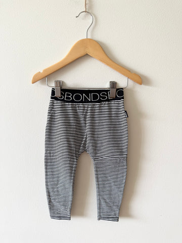 NEW Bonds Black and White Striped Leggings • 1-2 years