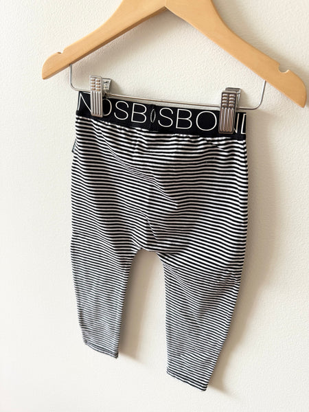NEW Bonds Black and White Striped Leggings • 1-2 years