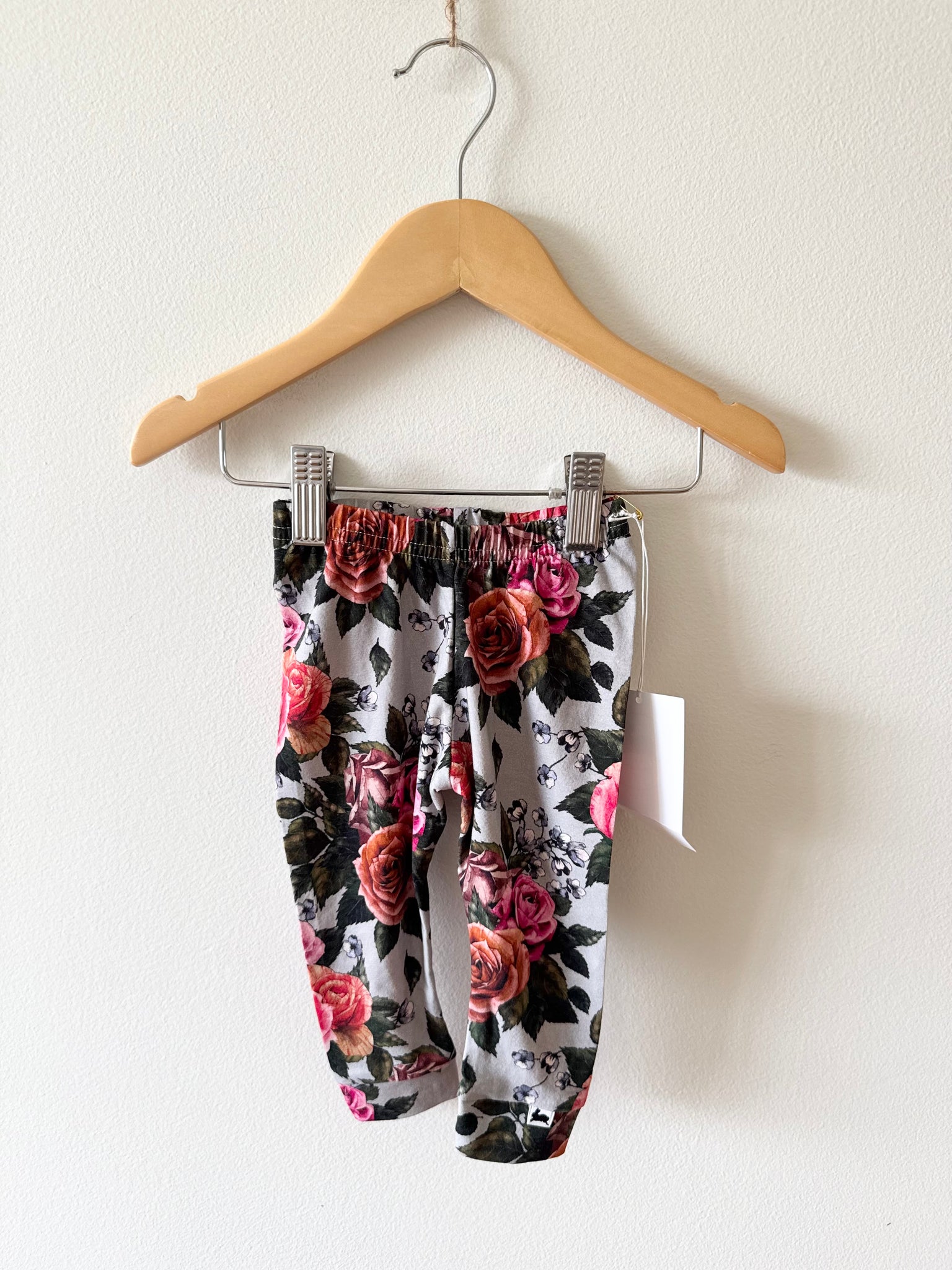 NEW Little and Lively Watercolour Floral Leggings • 3-6 months